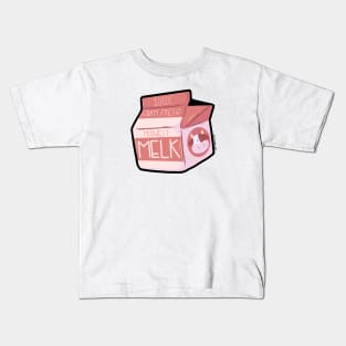 Farm Fresh Midwest Strawberry Melk Kids T-Shirt